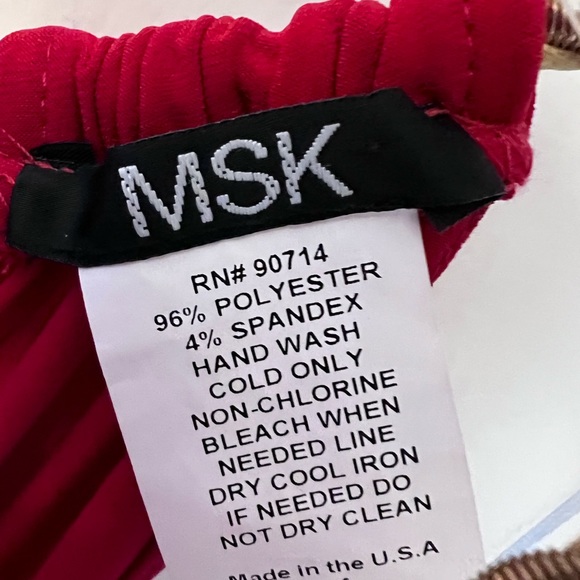 Red  party dress By MSK - Picture 3 of 4